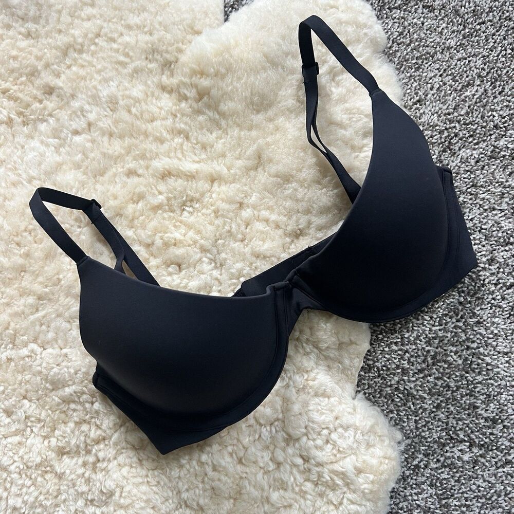 Skims Underwire Demi Cup Bra In Black/Onyx